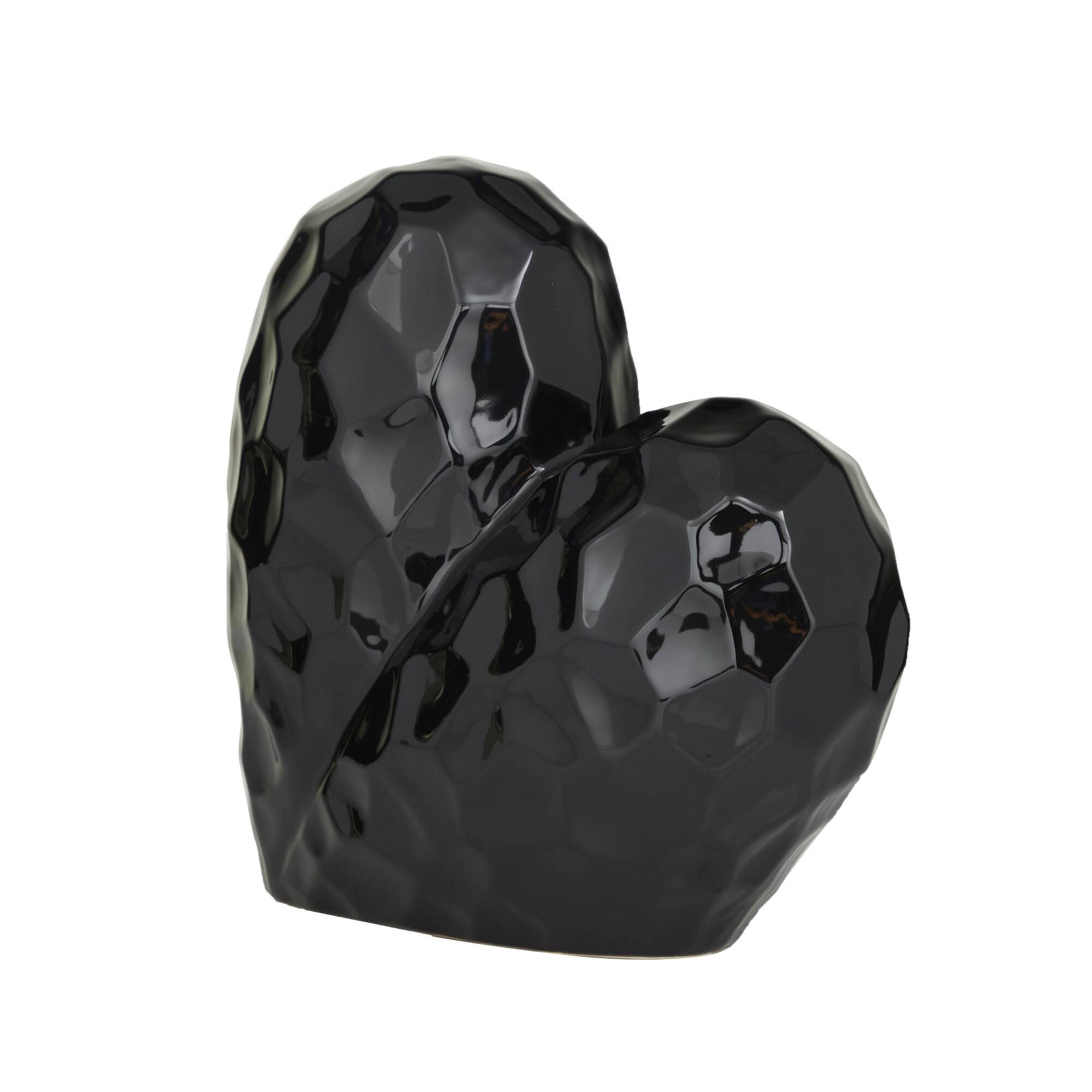 Ceramic Contemporary Heart Sculpture